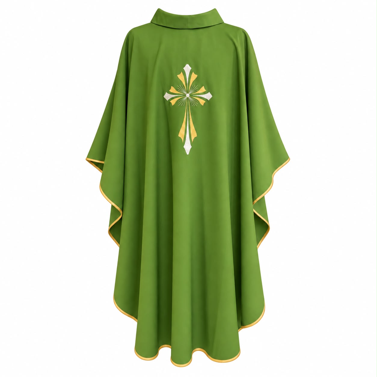 Casula con croce ricamata - Set 4 colori con casula Mariana in omaggio - immagine 2